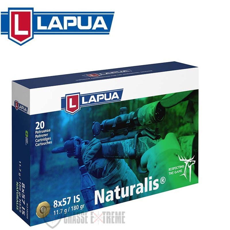 20 MUNITIONS LAPUA IS NATURALIS CAL 8x57 -180GR