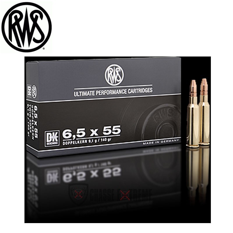Munitions  Rws calibre 6.5x55 DK 140 grains