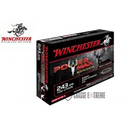 20 Munitions WINCHESTER cal 243 Win 100gr Power Max Bonded