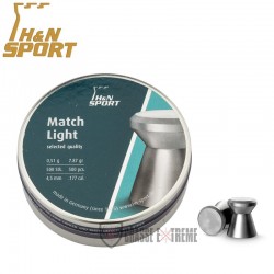 500-Plombs-H&N-Match-Light cal 4.5 mm