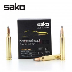 10 Munitions SAKO Hammerhead 300 Win Mag 220 Gr