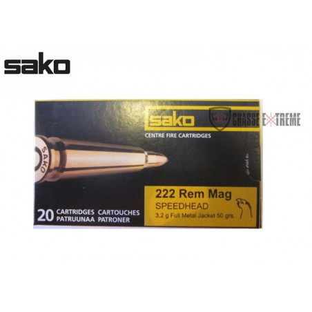 20 Munitions SAKO Speedhead Fmj 222 Rem Mag 50 Gr